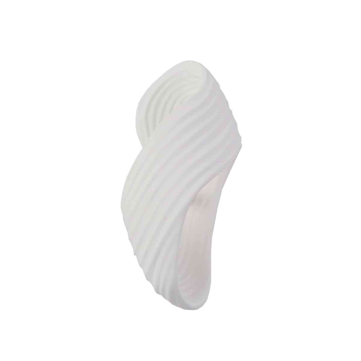 Applique murale Ornela en plâtre, blanc, hauteur 29,5 cm