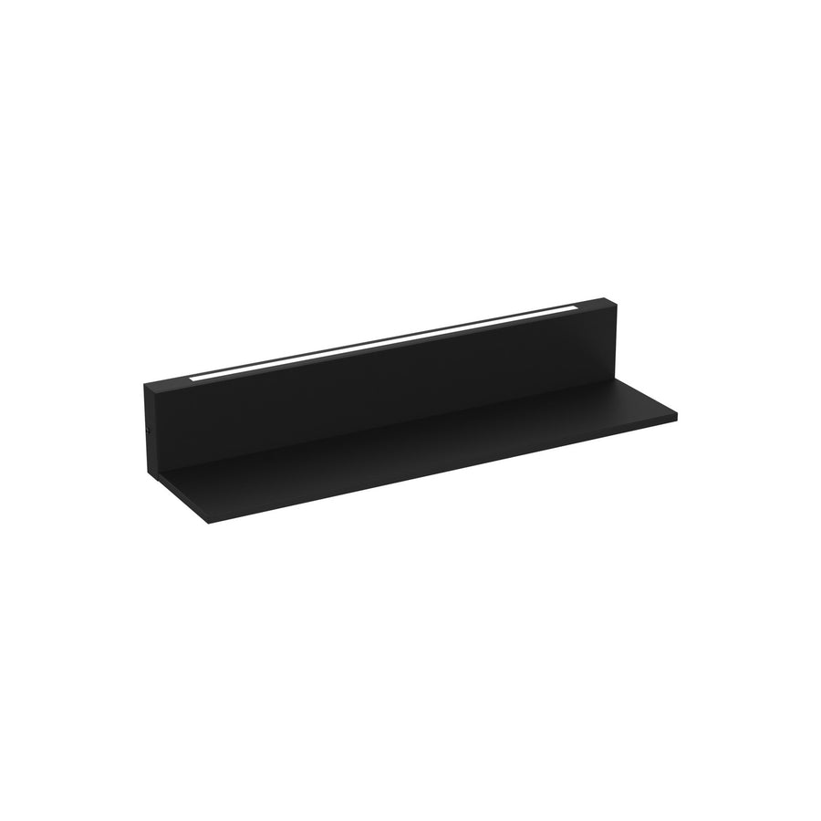 Applique murale LED Shelf en acier, noir, 2 lumières, hauteur 10 cm