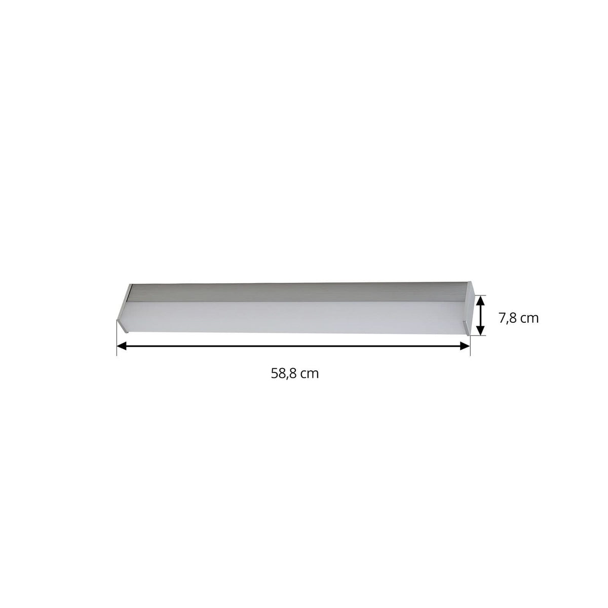 Applique murale LED Philippa en aluminium, blanc, hauteur 4 cm, IP44