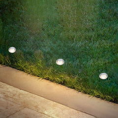 Spot encastré de sol d'extérieur LED 3923034, chromé mat, Ø 3,5 cm, IP65