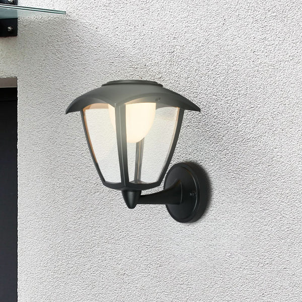 Applique d'extérieur LED rechargeable 3929015 en métal, noir, hauteur 23 cm, IP44