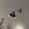Applique murale Yildo 6901 en métal, noir cuivré, hauteur 25 cm