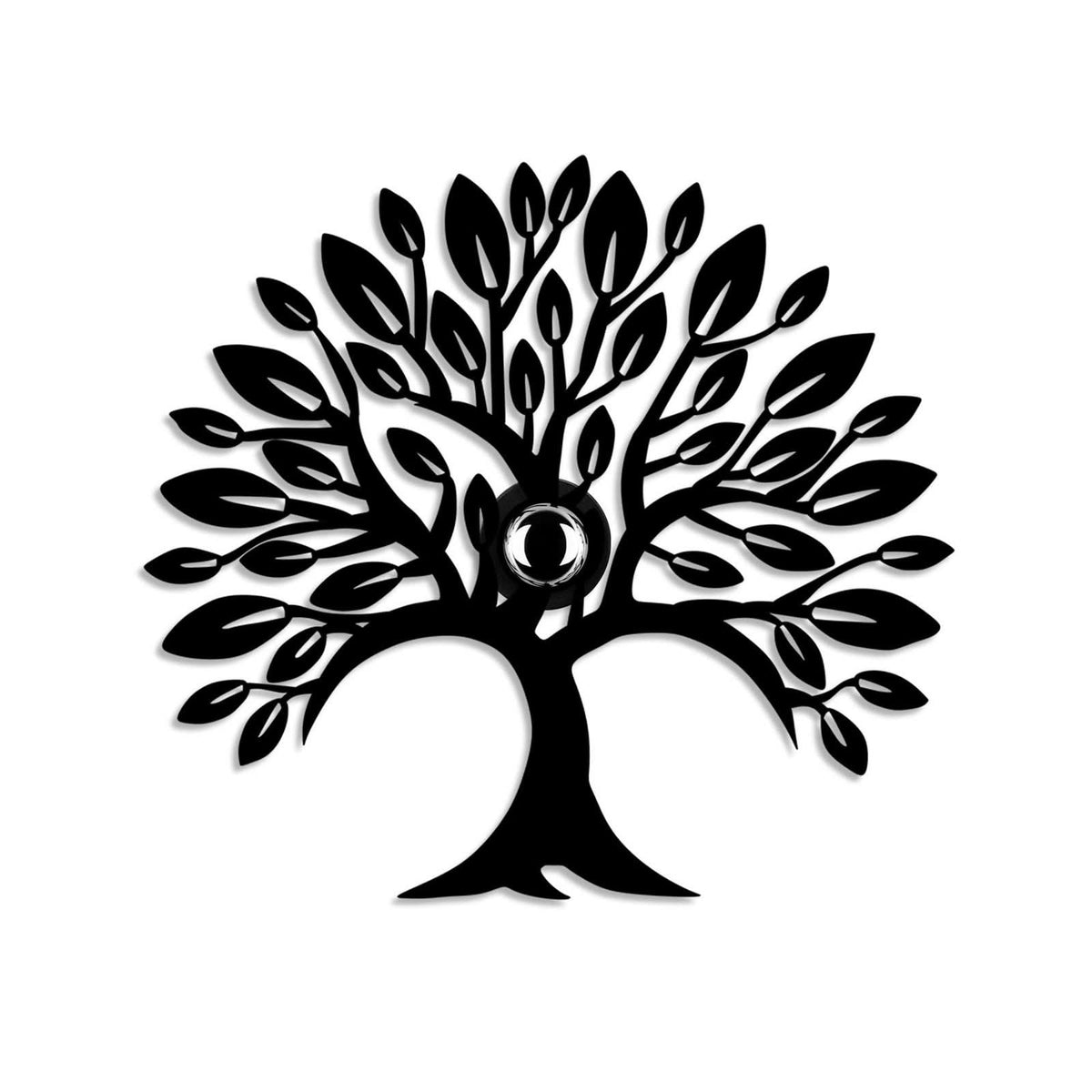 Applique murale Heart Tree V2 en métal, noir, hauteur 46 cm
