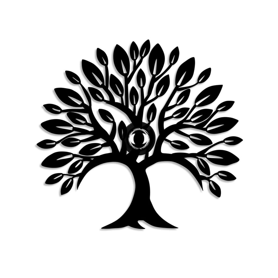 Applique murale Heart Tree V2 en métal, noir, hauteur 46 cm