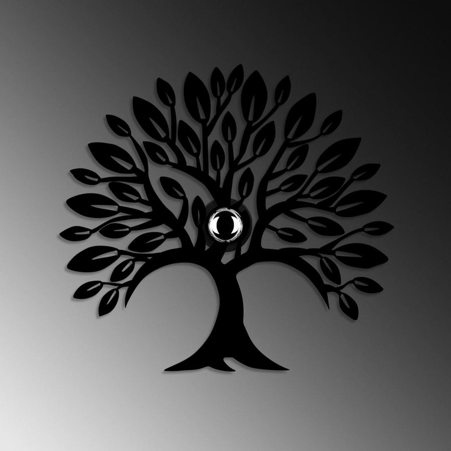 Applique murale Heart Tree V2 en métal, noir, hauteur 46 cm