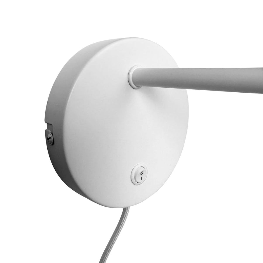 Applique murale Cindy en métal, blanc mat, hauteur 14,5 cm