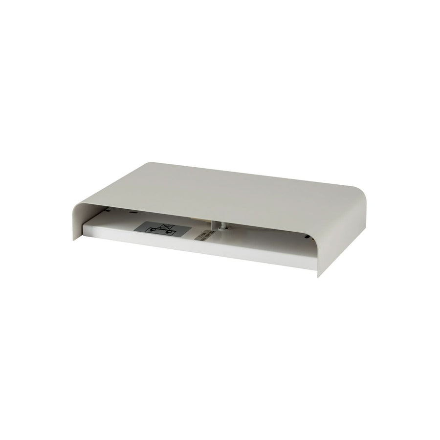 Applique murale Haga en acier, gris clair, hauteur 15 cm