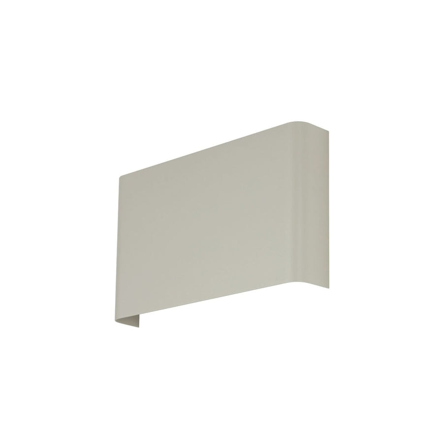 Applique murale Haga en acier, gris clair, hauteur 15 cm