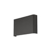 Applique murale Haga en acier, gris foncé, hauteur 15 cm