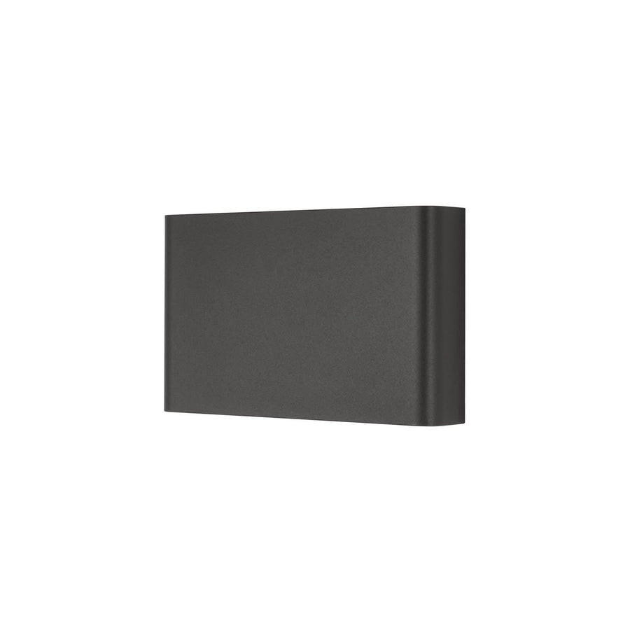 Applique murale Haga en acier, gris foncé, hauteur 15 cm