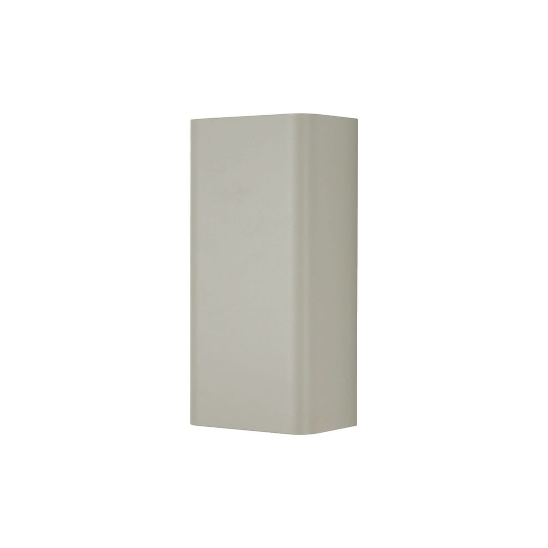 Applique murale Bergen en acier, gris clair, hauteur 23 cm