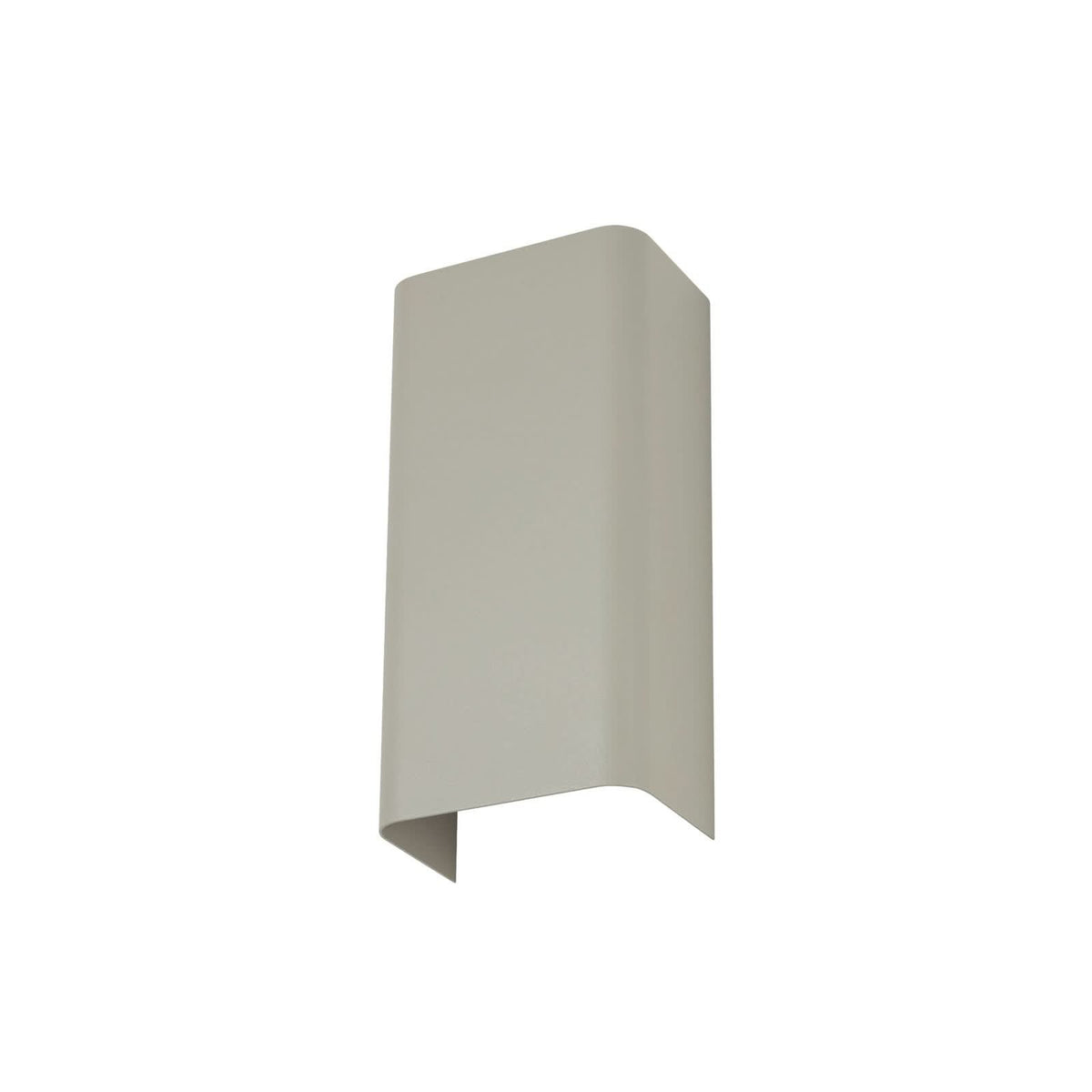 Applique murale Bergen en acier, gris clair, hauteur 23 cm