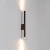 Applique murale Laser en acier, marron satiné, Ø 2,5 cm