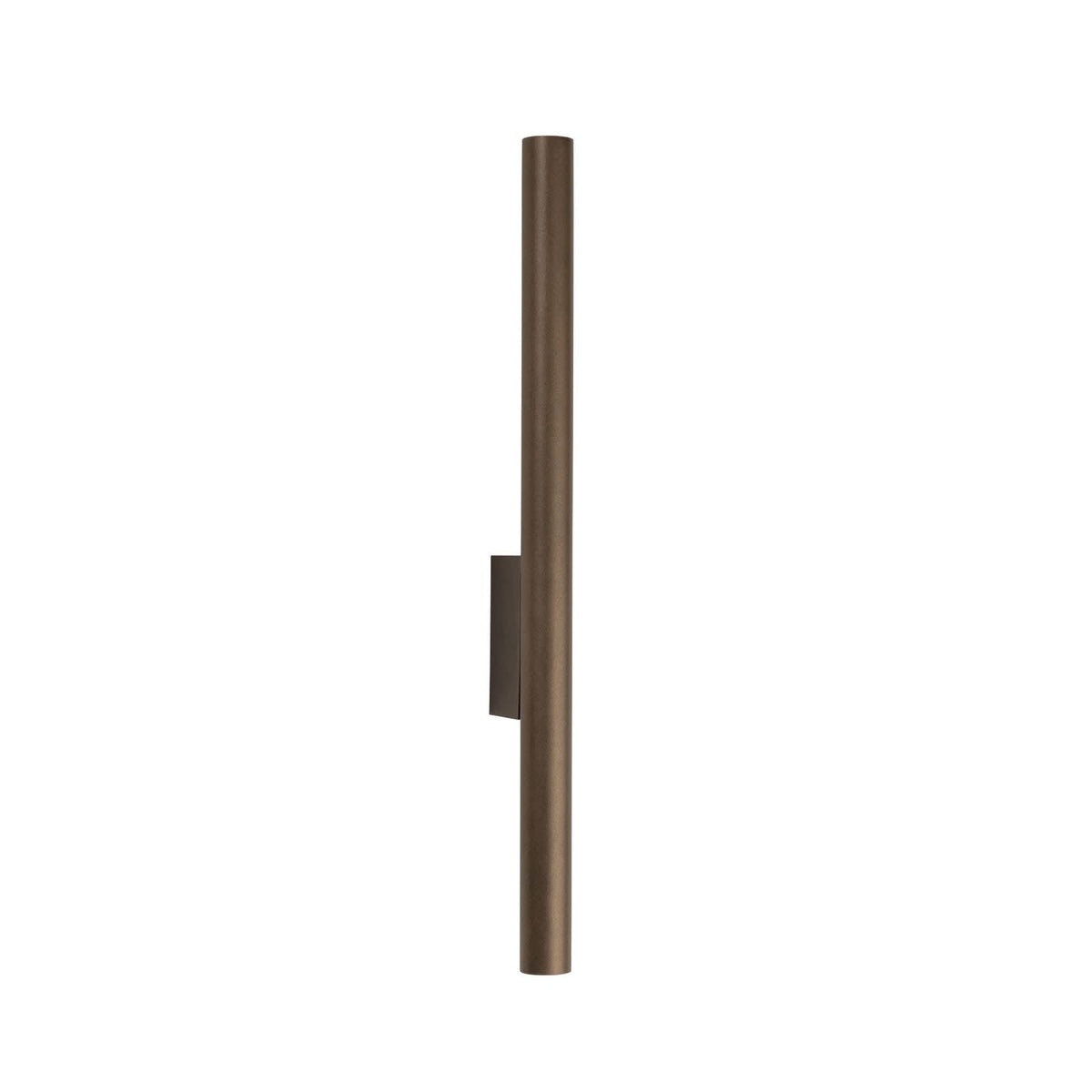Applique murale Laser en acier, marron satiné, Ø 2,5 cm