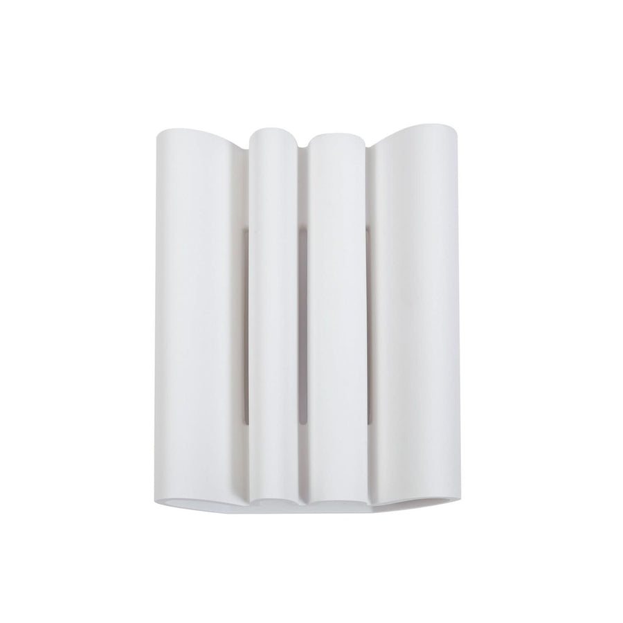 Applique murale Novali en plâtre, blanc, 2 lumières, hauteur 25,7 cm