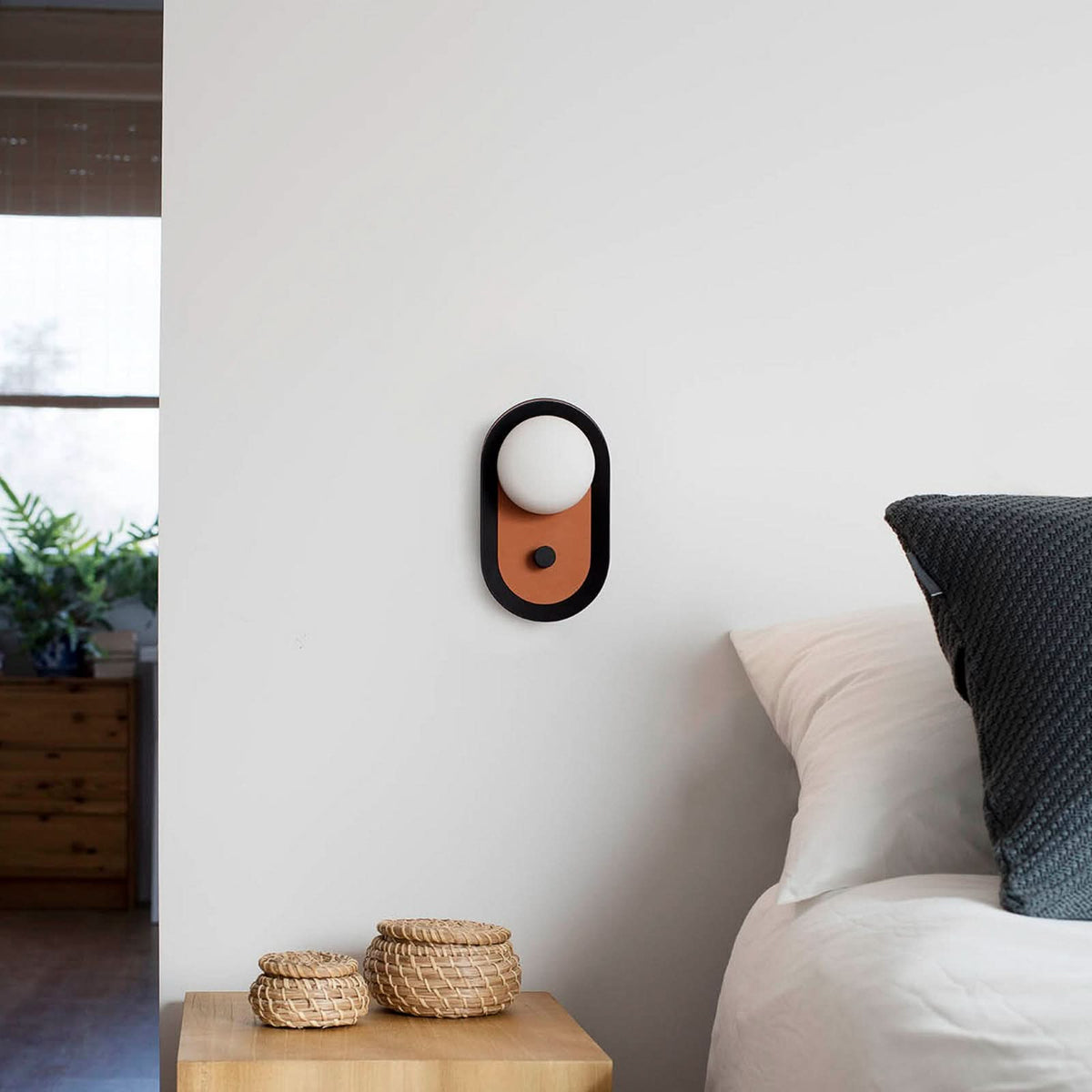 Applique murale LED Maya en aluminium, terracotta, hauteur 20,6 cm