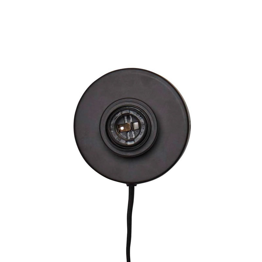 Applique murale Panama en bois, beige et noir, Ø 45 cm