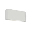 Applique murale LED Match Box en aluminium, blanc, 2 lumières, hauteur 8 cm