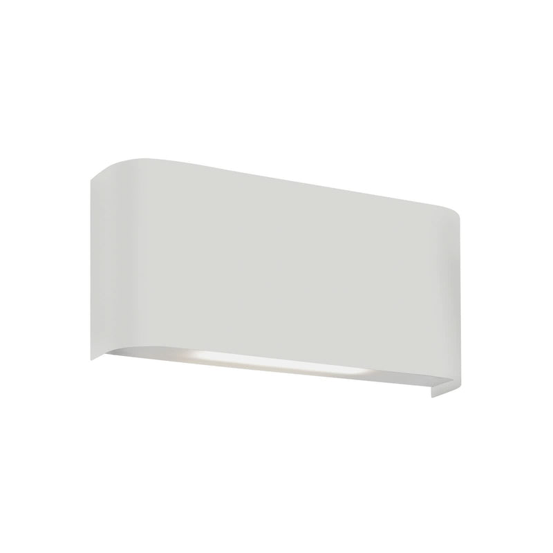 Applique murale LED Match Box en aluminium, blanc, 2 lumières, hauteur 8 cm