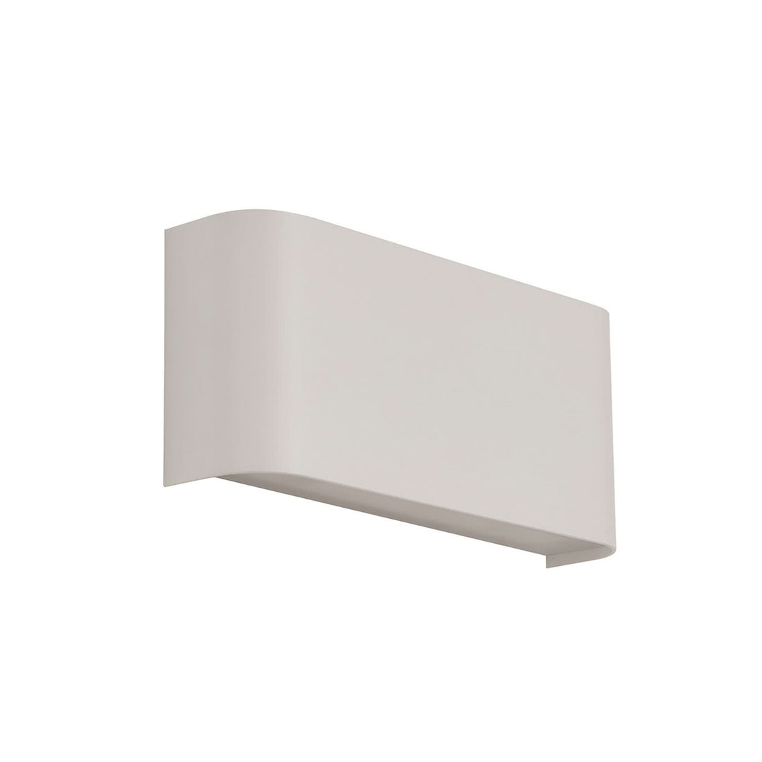 Applique murale LED Match Box en aluminium, blanc, 2 lumières, hauteur 8 cm