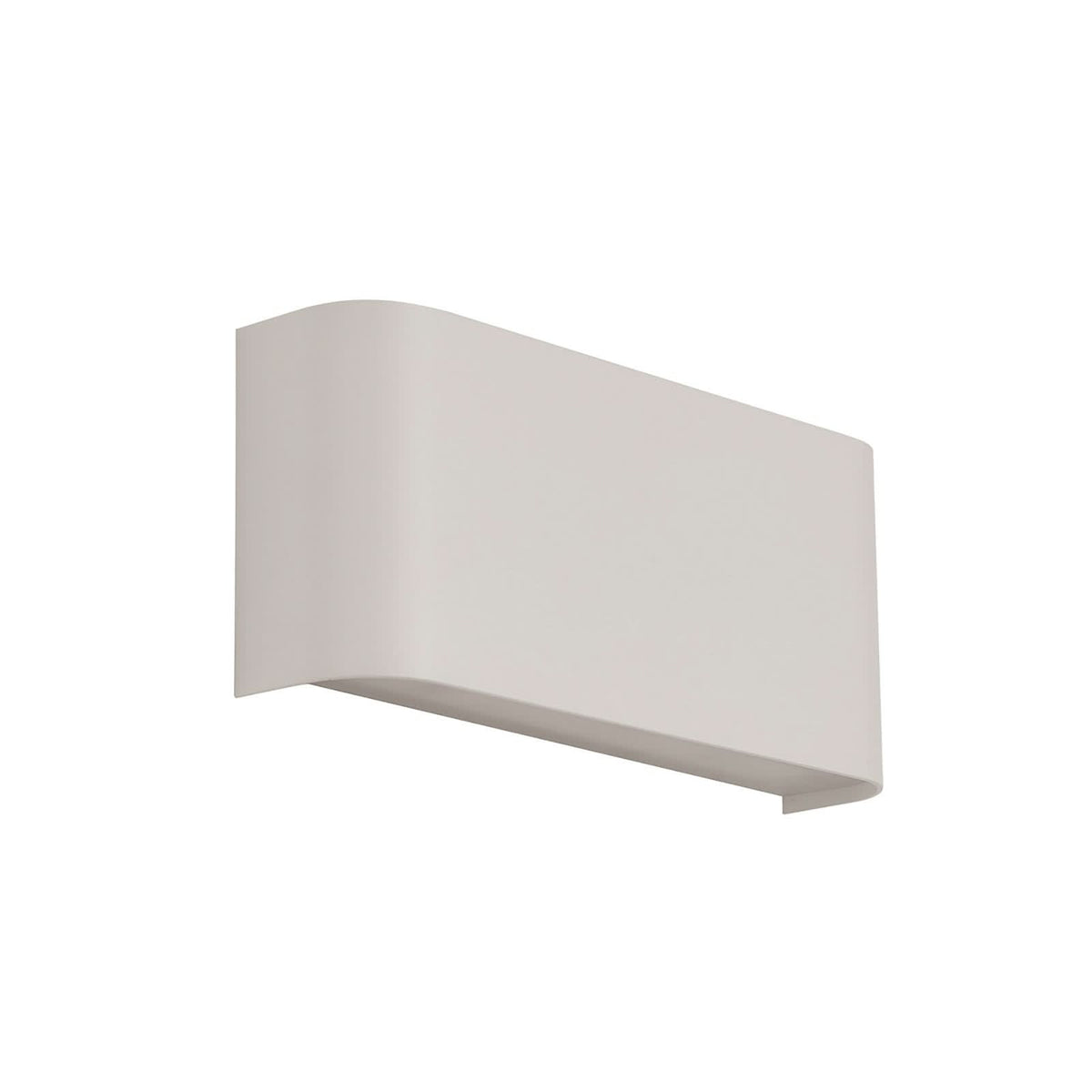 Applique murale LED Match Box en aluminium, blanc, 2 lumières, hauteur 8 cm