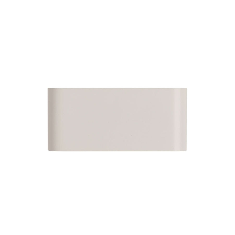 Applique murale LED Match Box en aluminium, blanc, 2 lumières, hauteur 8 cm