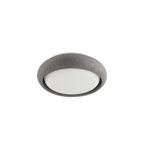 Plafonnier d'extérieur LED Anga en béton, gris foncé, Ø 24 cm, IP44
