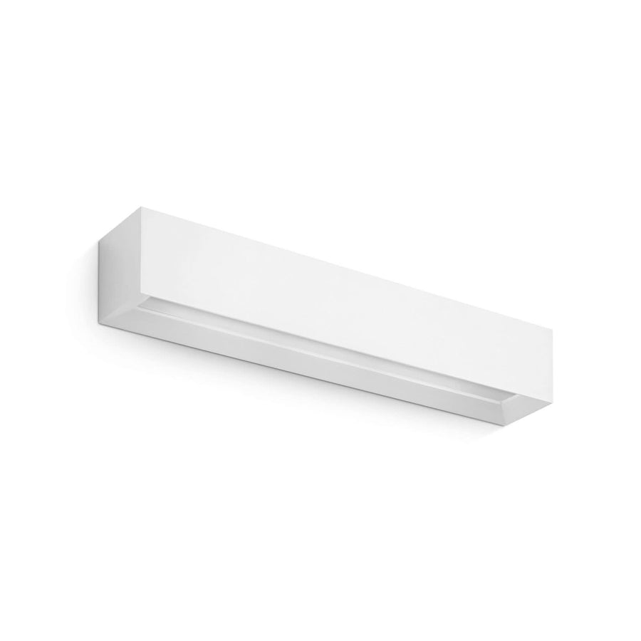 Applique murale Hermione en plâtre, blanc, 3 lumières, hauteur 7,5 cm