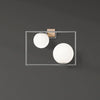 Applique murale Buble en verre, blanc, 2 lumières, hauteur 32,5 cm