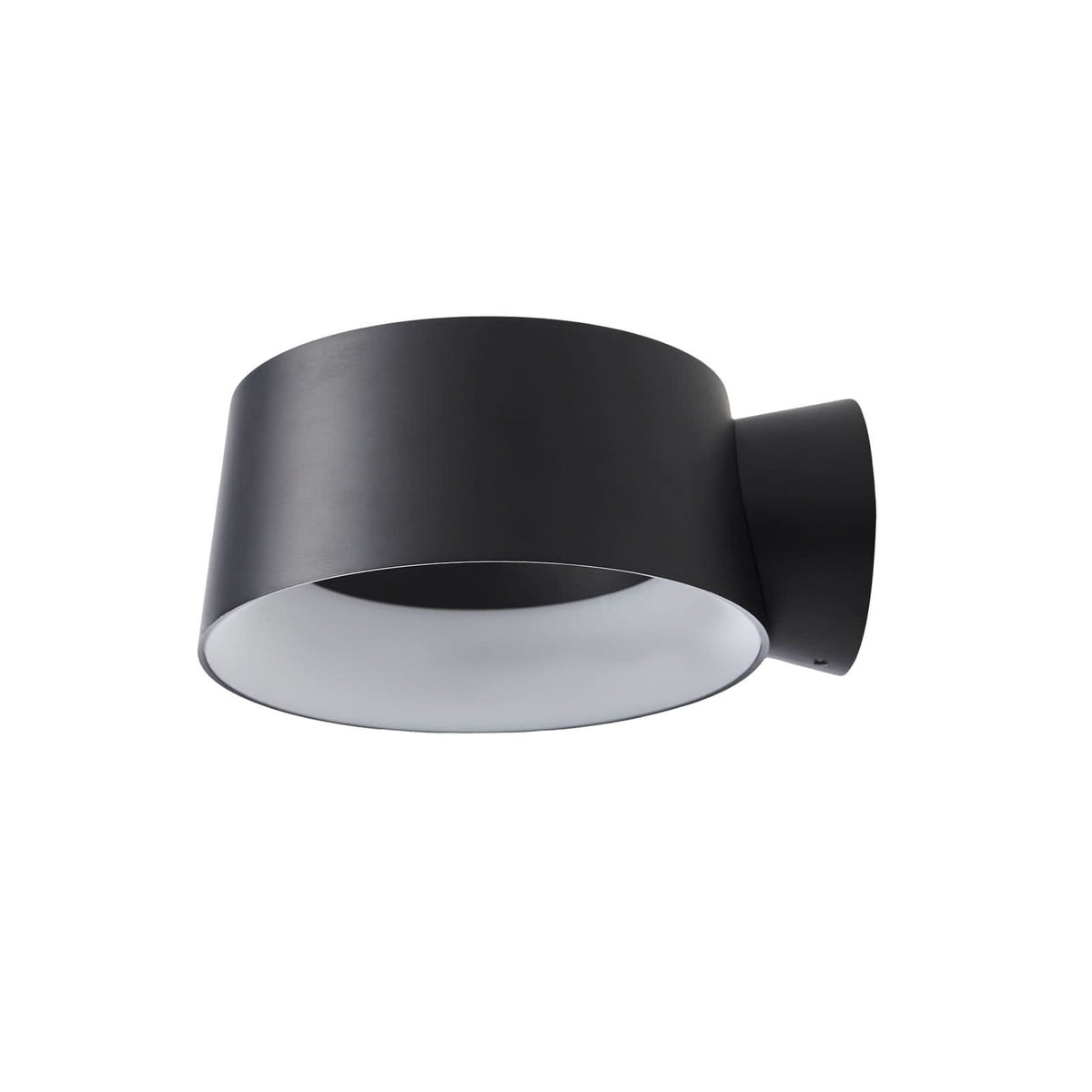 Applique murale LED Cookie en aluminium, noir, Ø 15 cm