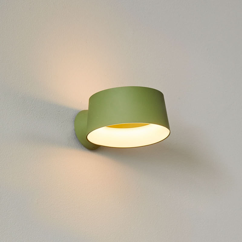 Applique murale LED Cookie en aluminium, vert, Ø 15 cm