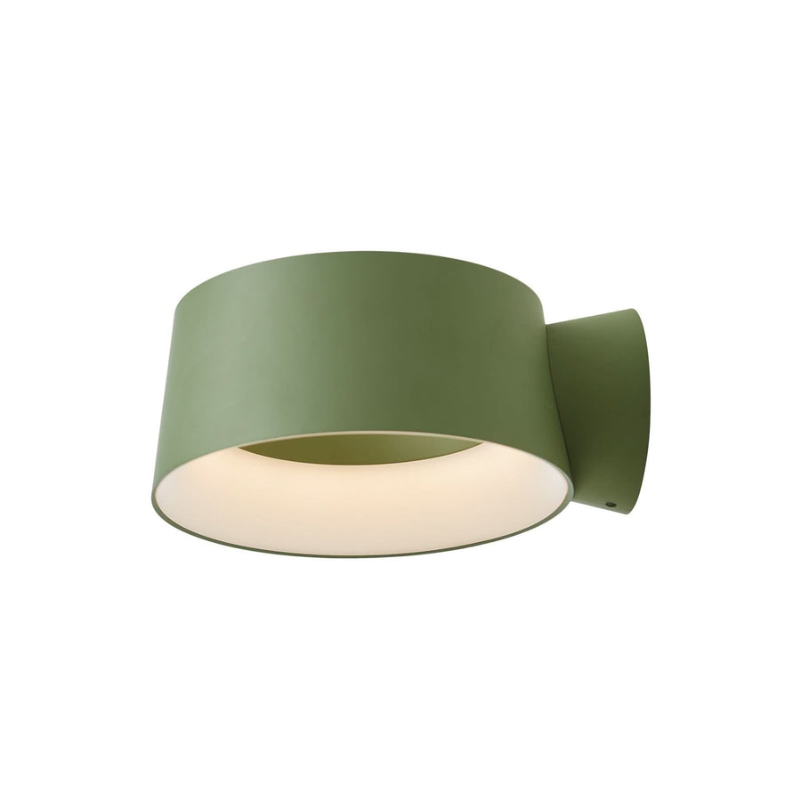 Applique murale LED Cookie en aluminium, vert, Ø 15 cm