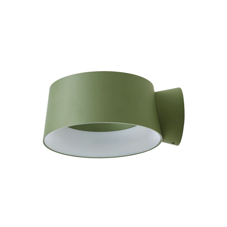 Applique murale LED Cookie en aluminium, vert, Ø 15 cm