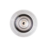 Applique murale LED Glow en acier, noir mat et transparent, Ø 16 cm