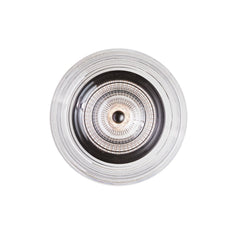Applique murale LED Glow en acier, noir mat et transparent, Ø 16 cm