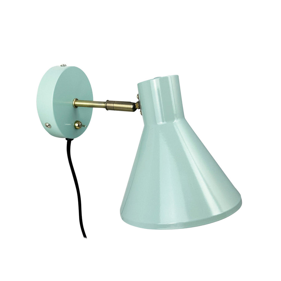 Applique murale Sleep en acier, vert, hauteur 17 cm