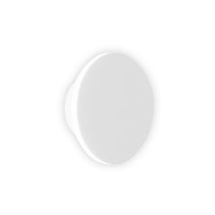 Applique murale LED DLS Orbit en aluminium, blanc, Ø 12,5 cm