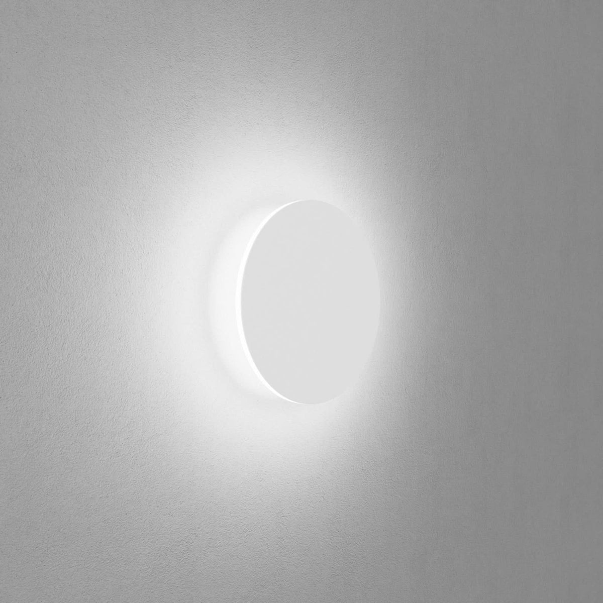 Applique murale LED DLS Orbit en aluminium, blanc, Ø 25 cm