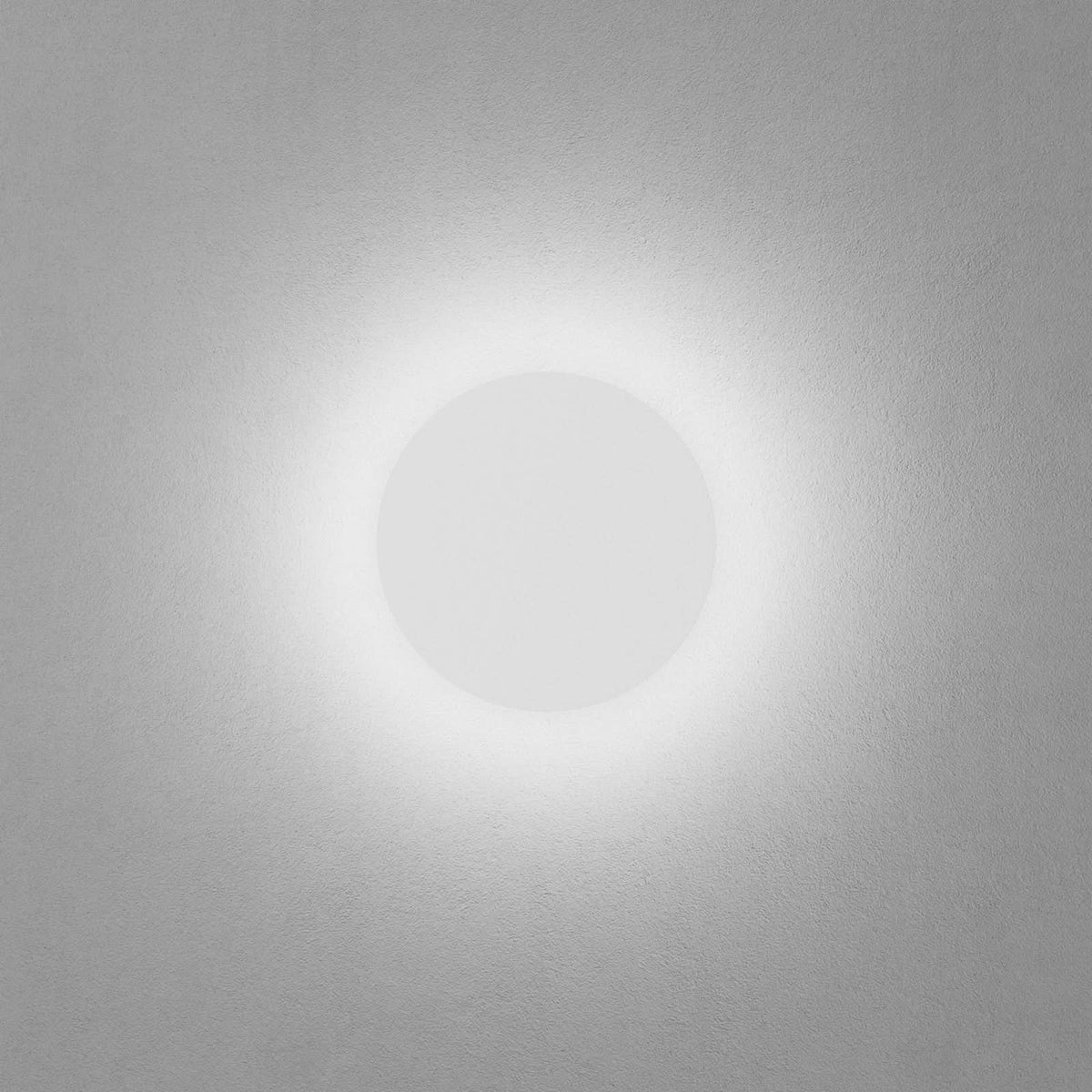 Applique murale LED DLS Orbit en aluminium, blanc, Ø 25 cm