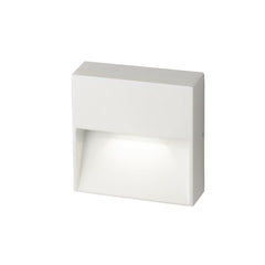 Applique d'extérieur LED DLS Vigo Q en aluminium, blanc, hauteur 11 cm, IP54