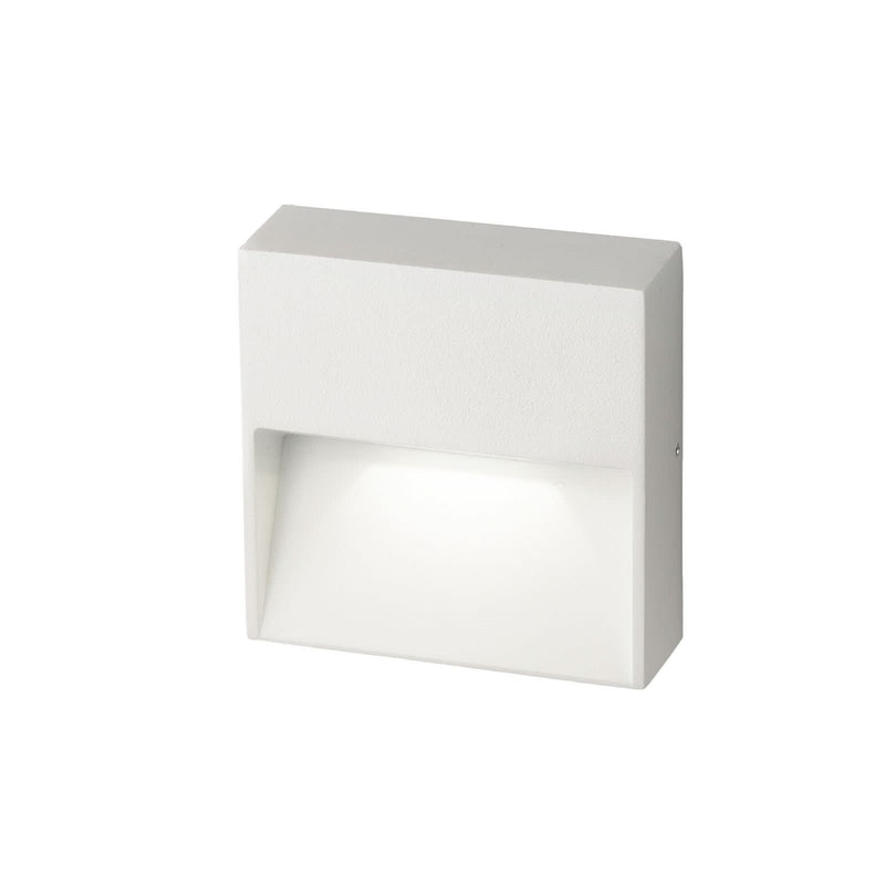 Applique d'extérieur LED DLS Vigo Q en aluminium, blanc, hauteur 11 cm, IP54
