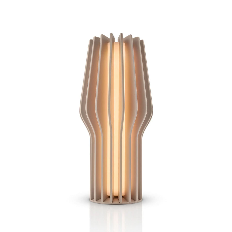 Lampe à poser d'extérieur LED rechargeable Radiant, beige, Ø 11 cm, IP44