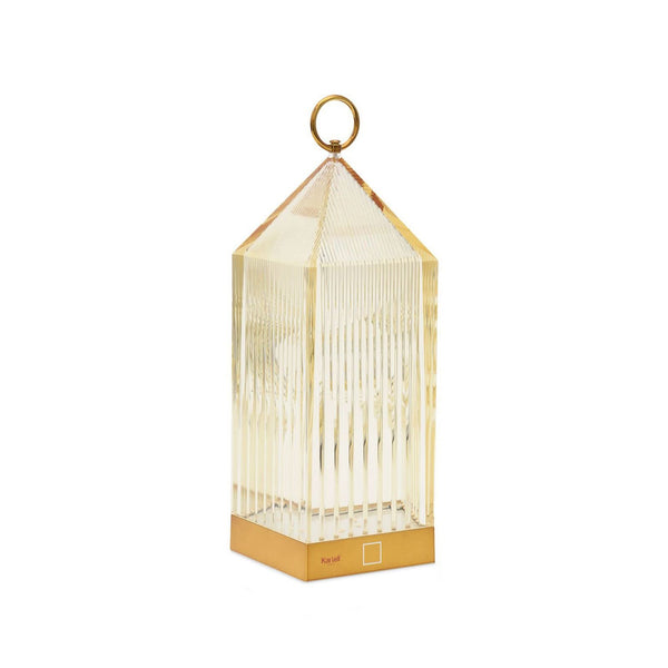 Lampe à poser d'extérieur LED rechargeable Lantern, ambre, hauteur 31 cm, IP54