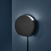 Applique murale Rotate en métal, noir, 2 lumières, Ø 15 cm