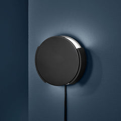 Applique murale Rotate en métal, noir, 2 lumières, Ø 15 cm
