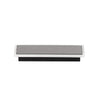 Applique murale LED Aluro en métal, nickel et noir, hauteur 9,6 cm
