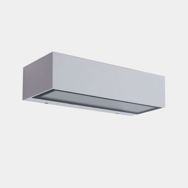 Applique d'extérieur LED Nemesis en aluminium, blanc, hauteur 4,5 cm, IP65