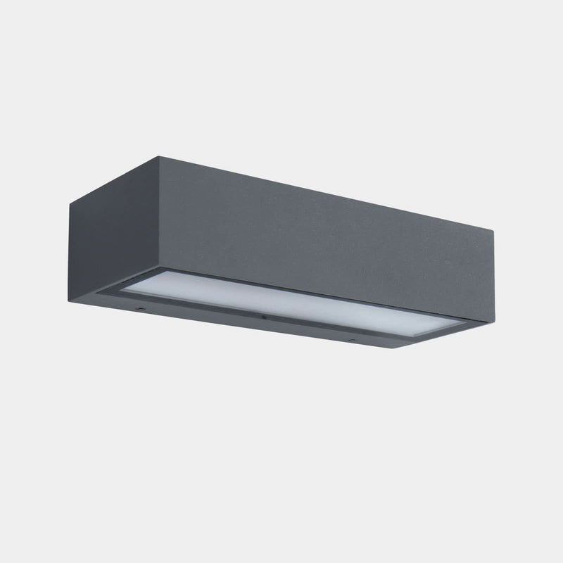 Applique d'extérieur LED Nemesis en aluminium, gris, hauteur 4,5 cm, IP65