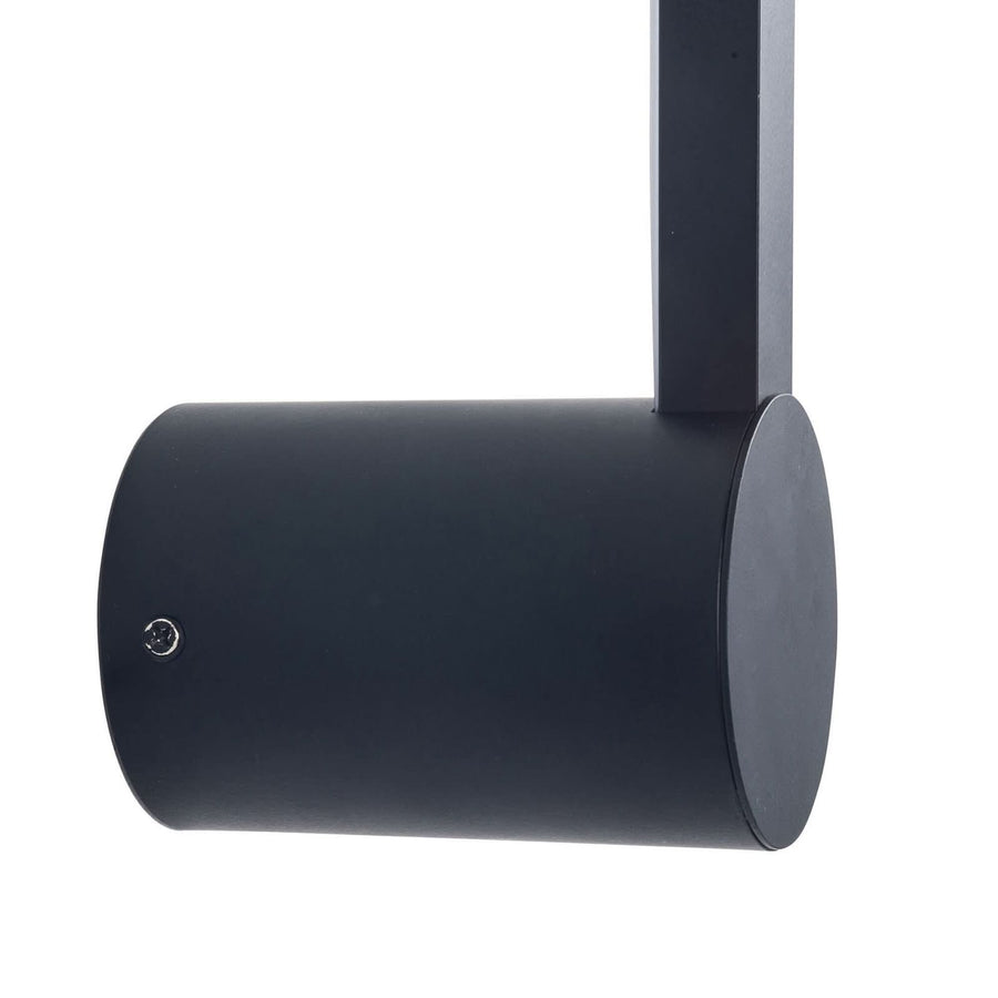 Applique murale LED Passeggio Nova en aluminium, noir, hauteur 60 cm, IP54