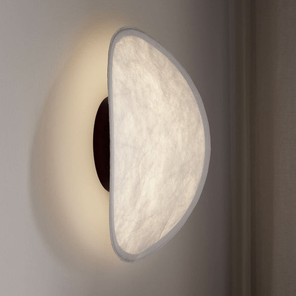 Applique murale LED Tense en aluminium, blanc et noir, Ø 35 cm